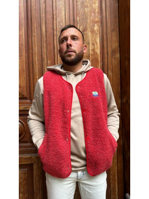 AMERICAN VINTAGE - GILET HOKTOWN ROUGE